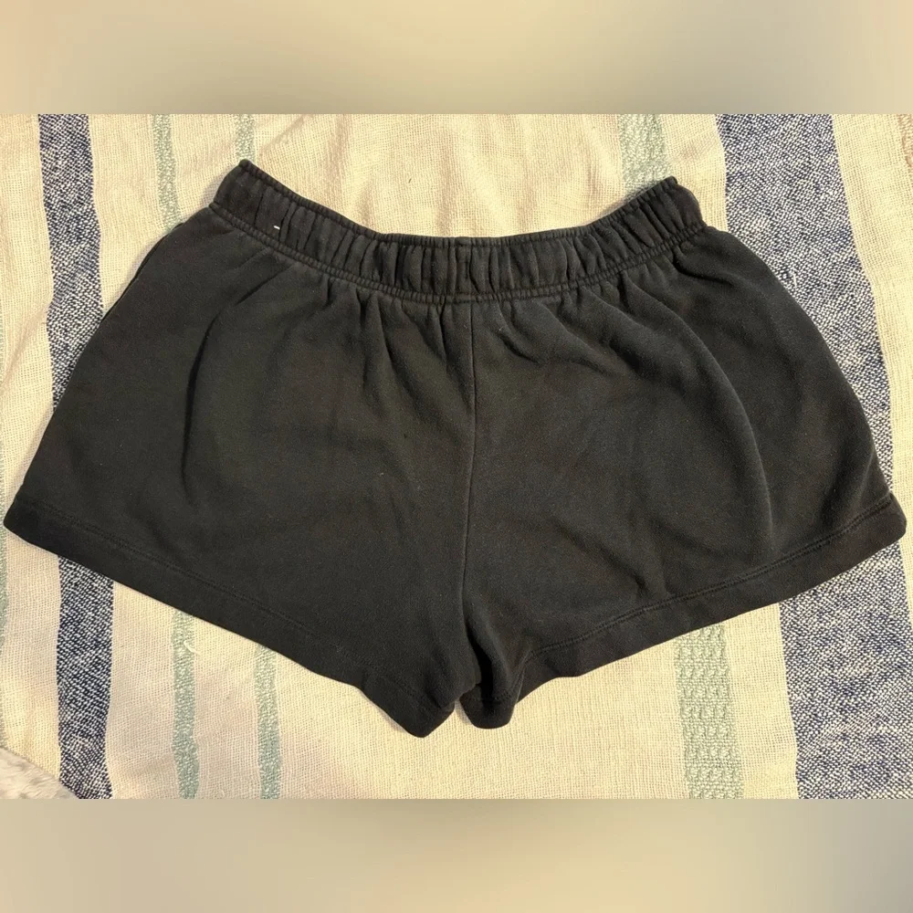 Nike Black Athletic Shorts with White Logo